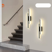 Creative Art Double Line Wall Lamp Hotel Stairs Aisle Background